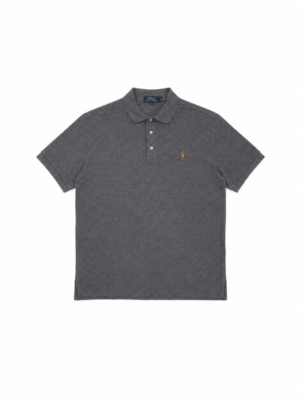 Polo Ralph Lauren Classic Fit Charcoal Gray Cotton Polo Shirt Men's XL